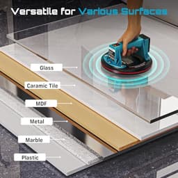 Elektrische Vacuüm Zuignappen voor Glas - Set van 2, 200 mm, LCD-Display, Max. Belastbaarheid 270 kg — thumbnail 5