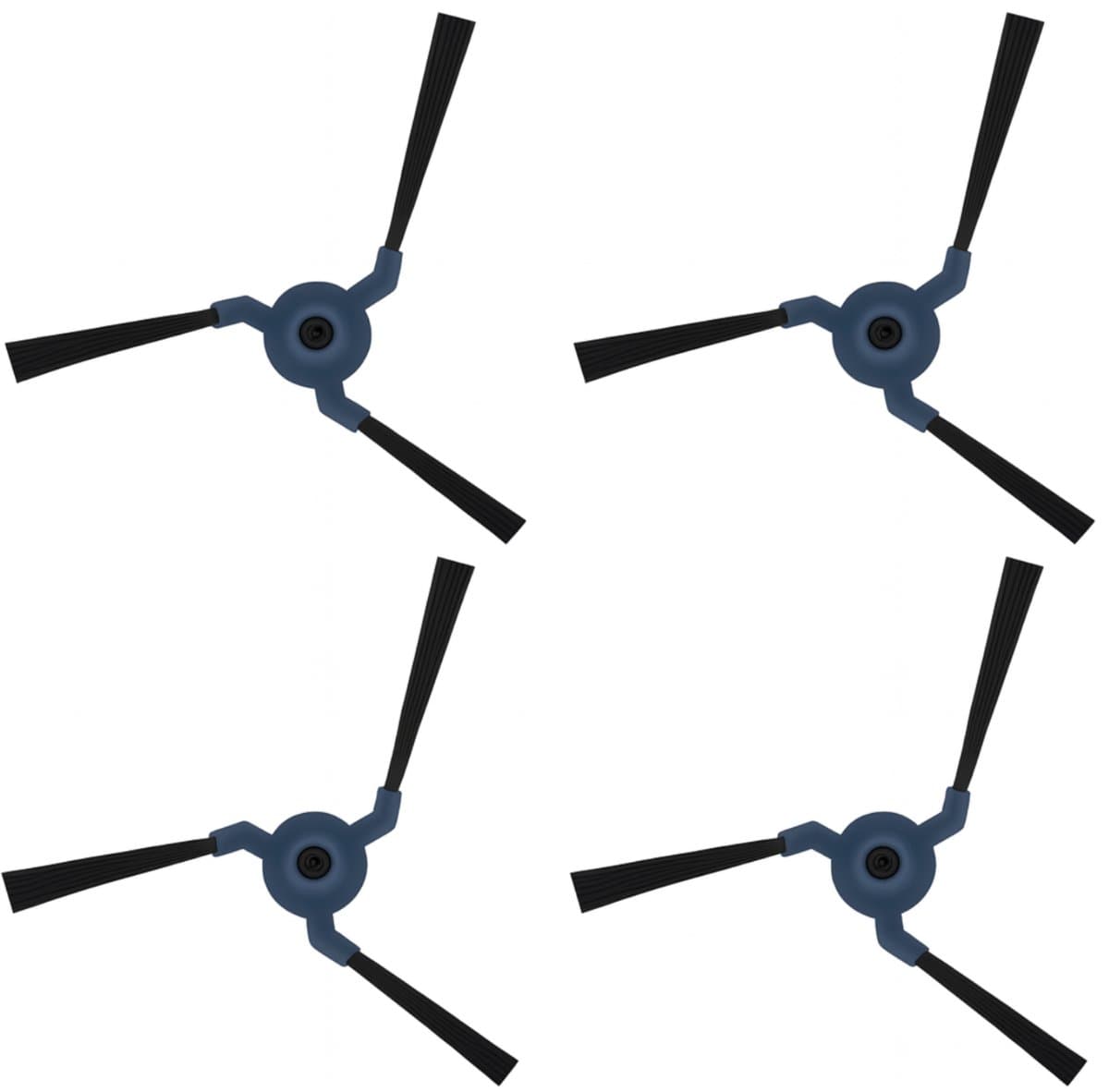 4x Zijborstel geschikt voor Eufy X9 Pro, X10 Pro Omni Robotstofzuiger - borstel set — afbeelding 1