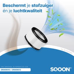 SQOON® Filterset geschikt voor Rowenta X-Force Flex 9.60 Series - Gelijk aan model: ZR009010 & ZR009012 - Vervangt pre- en post-motorfilters - Voor optimale stofzuigerprestaties — thumbnail 2