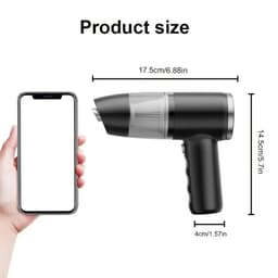 BeliBuy – Draadloze mini-autostofzuiger met meerdere functies — thumbnail 4