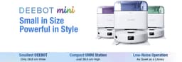 ECOVACS - DEEBOT Mini Blauw - compacte Robotstofzuiger - 9.000 Pa zuigkracht- Zelfreinigende Robotstofzuiger met Warmwater – Dweilsysteem - Automatisch Leegstation - Geschikt voor dierenharen — thumbnail 4