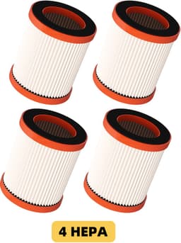 Elekiatech Steelstofzuiger HEPA Filter Accessoires - Set van 4 - alleen geschikt voor Elekiatech modellen XL-618A, XL-618Pro, SPXL01, SPXL02-1A — thumbnail 1
