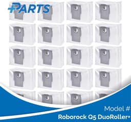 Roborock Q5 DuoRoller+ Stofzakken (20 Stuks, Plus.Parts® alternatief voor 8.02.0132) — thumbnail 1