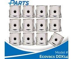 Ecovacs DDX14 Stofzakken (12 Stuks, Plus.Parts® alternatief voor DDB030031)