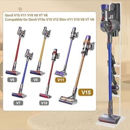 PromoHome Stofzuigerhouder en Vacuümstandaard, opbergbeugel geschikt voor V15 V12 V11 V10 V8 V7 V6-serie , metalen opbergbeugel "Wit" — thumbnail 5
