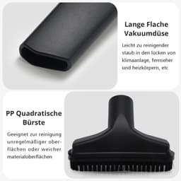 6-pack stofzuigerkopaccessoires, geschikt voor stofzuigers met een binnendiameter van 32 mm, zwart — thumbnail 2