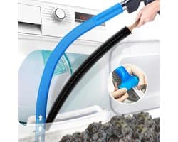 2-delige drogerventilatiereinigingsset, compatibel met alle stofzuigers, drogerpluizenborstel en stofzuigerslang met uittrekbare universele connector voor snelle pluisverwijdering