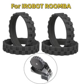 17 Parts – 4 Stuks Wielbanden Geschikt voor iRobot Roomba – Compatibel met Series 500, 600, 700, 800, 900, e5, i7, j7 & j9 – Antislip Rubberen Banden – Stille & Eenvoudige Montage – Vervangende Accessoires voor Robotstofzuiger — thumbnail 3