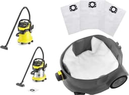 5x Stofzuigerzakken geschikt voor Karcher WD4 WD5 WD6 & MV4 MV5 MV6 Vlies Zakken stofzuiger stofzakken — thumbnail 4