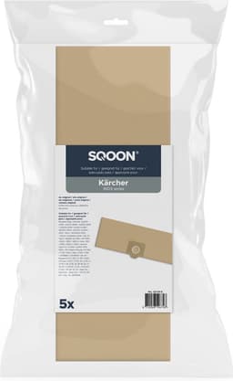 SQOON® Stofzuigerzakken geschikt voor Karcher (Kärcher) WD3 / MV3 / 6.959-130.0 - 5 STUKS — thumbnail 1