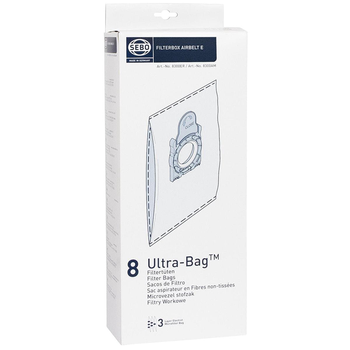 Sebo Stofzuigerzak Fleece E-serie 8 Stuks — afbeelding 1