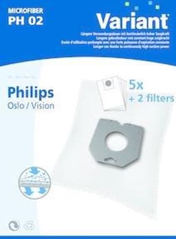 Philips Oslo / Vision microfiber stofzuigerzakken 5 stuks + filter — thumbnail 1