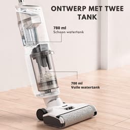 3-in-1 Nat-/Droogzuiger Met 18.000 Pa Zuigkracht - Stofzuiger - Dweil & Droogfunctie Met Dubbele Tank En Zelfreiniging Voor Alle Harde Vloeren — thumbnail 2