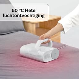 Huisstofmijt Stofzuiger – Matras Reiniger – Mijten Verwijderaar – Mijtenzuiger – Draagbaar – Krachtig & Effectief – Wit — thumbnail 4