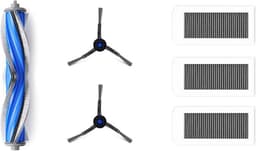 ECOVACS - DEEBOT X5 familie - Service Kit Standard - 1x Anti-Tangle Hoofdborstel 2x Zijborstels (zwart) 3x Antibacteriële High Efficiency Filters — thumbnail 1