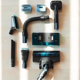 Luxe 3 in 1 Steelstofzuiger – Stofzuiger zonder Zak – Op Accu – Draadloos – Wireless Vacuum Cleaner – Kruimeldief – 7 Mondstukken – 215W – Blauw — thumbnail 2