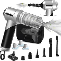 Handstofzuiger accu 18 kPA draadloos - 3 standen instelbaar - borstelloze motor - persluchtspray - stofblazer auto — thumbnail 1