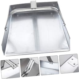 Mini Stoffer - Stoffer en Blik Kleine Stoffer - Bureau Schoonmaken - Roestvrij Staal - 27 cm - Zilver — thumbnail 5