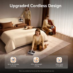 NARWAL U50 Smart Matrasstofzuiger – 15 kPa Zuigkracht, 58°C Constante Verwarming, UV-C Sterilisatie, Direct op Netstroom, 99,99% Mijtenverwijdering，Mijtenverwijderaars / Matrasreinigers / handzaam，Handstofzuigers – Wit — thumbnail 5
