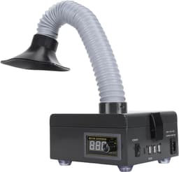 SnelShoppen - Smoke Damper, Rookafzuiger, Rookpreventie met 3-Fasen Filtersysteem, 150 W, 7000 rpm, Elektrische Lastechniek, EU Stekker — thumbnail 1