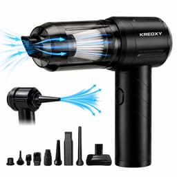 Kreoxy Kruimeldief Snoerloos – Handstofzuiger – Auto Stofzuiger – Sterke Zuigkracht – Blaasfunctie – 9 Opzetstukken — thumbnail 1