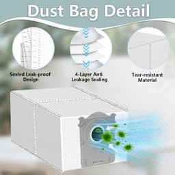 24 stuks accessoireset voor Ecovacs Deebot T80 Omni, X8 Pro Omni en X8 Omni - 2 hoofdborstels, 2 moprollen, 6 filters, 6 stofzakken, 6 zijborstels, 2 reinigingstools — thumbnail 4