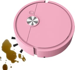 Bureau Stofzuiger Robot - Kruimelrobot Mini - Bureau Schoonmaken - Slimme Navigatie - 27.5 x 26.4 x 7.4 cm - Roze — thumbnail 5