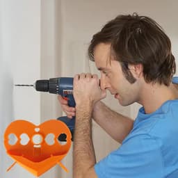 Boorstofvanger - Stofopvangbak - Schone werkplek - Praktisch flesontwerp - 10.5 x 8.3 cm - Oranje — thumbnail 4