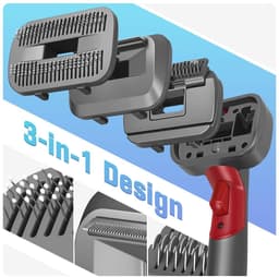 Dailygoods- Hondenhaarstofzuigerborstel 3-in-1 - Huisdier Borstel - Compatibel met Dyson V7/V8/V10/V11/V12/V15 - Verwijdert Klitten/Knopen - Voor Gezondere Vacht - Huisdierborstel — thumbnail 4