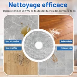 PromoHome 6 stuks microvezel reinigingsdoeken voor Dreame L10s Ultra Gen 3/Gen 2/L10s Pro Ultra Heat/X40/X50 Ultra, Mova E30 Ultra/Mova P50 Pro Ultra, Xiaomi X10+/X20+ — thumbnail 2