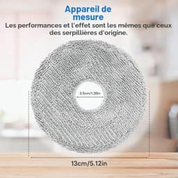 PromoHome 6 stuks microvezel reinigingsdoeken voor Dreame L10s Ultra Gen 3/Gen 2/L10s Pro Ultra Heat/X40/X50 Ultra, Mova E30 Ultra/Mova P50 Pro Ultra, Xiaomi X10+/X20+ — thumbnail 5