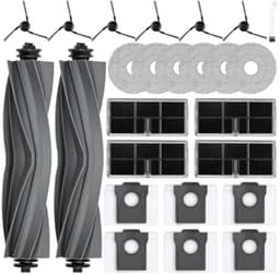 PromoHome 25-delige accessoireset voor Mova E40 Ultra robotstofzuiger - 2 hoofdborstels, 6 wisdoeken, 6 stofzakken, 6 zijborstels, 4 HEPA-filters, 1 reinigingsborstel, 1 schroevendraaier — thumbnail 1