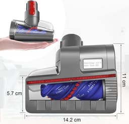 Mini-borstelkoppen voor elektrische stofzuigers van Dyson V15, V11, V10, V8, V7 - Vervangingsonderdelen - Mini-turbomondstuk - Anti-mijtborstelkop — thumbnail 4