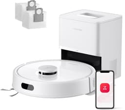 Roborock Q7 L5+ Set-Robotstofzuiger-Dubbel Anti-Tangle Systeem-8000 Pa Zuigkracht-Elektronische Watertank-LiDAR-Navigatie-Ideaal voor Tapijten en Dierenharen-Wit — thumbnail 1