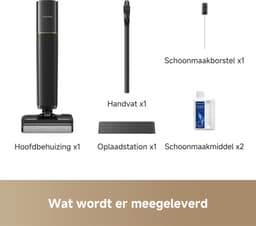 Dreame G12 Pro Flex Wet and Dry Stofzuiger - Stofzuigen en dweilen tegelijk - Zelfreinigend en -drogend - Huisdierenhaar - Anti-klit - Onder meubels 180° - Lichtgewicht - Geur- en streepvrij - Dubbele randreiniging — thumbnail 3