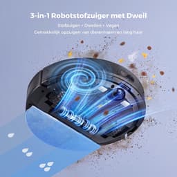Lubluelu SL68 Robotstofzuiger- Robot Stofzuigers met Dweilfunctie - 6000Pa Krachtig Zuigkracht -LiDAR-navigatie – Borstel die klitten voorkomt – Ideaal voor dierenharen — thumbnail 2