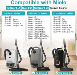 ECTEATOY® 12 Stuks Stofzuigerzakken Geschikt voor Miele TU Guard L1 / S1 / M1 Series - 8 Filters + 1 Schoonmaakborstel - Miele Accessoires — thumbnail 3