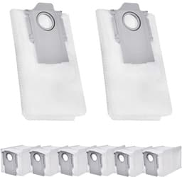 8 stofzuigerzakken – Accessoires voor robotstofzuigers – Filters – Voor Roborock Q Revo, Qrevo Slim, Qrevo Master, Q Revo Curv — thumbnail 1