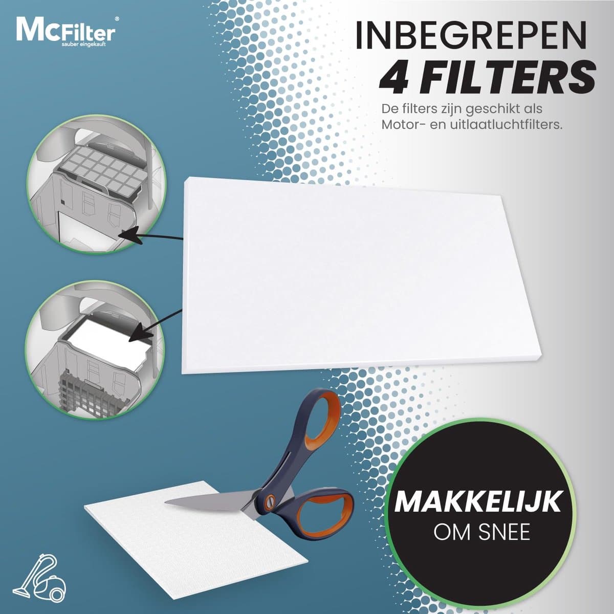 SnelShoppen - 20 Stofzuigerzakken voor Swirl Y101, 5-laags Microfilter met Kartonnen Afdekplaat en Klapsluiting, Geschikt voor Diverse Stofzuigers, Id — afbeelding 1
