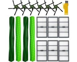 PromoHome Reserveonderdelen Set geschikt voor iRobot Roomba S9 (9150) S9 + S9 Plus (9550) S Series Wi-Fi robotkits - 2 Rubberen Borstels, 4 Filters, 6 Zijborstels - Compatibel met Diverse Robotstofzuiger Merken