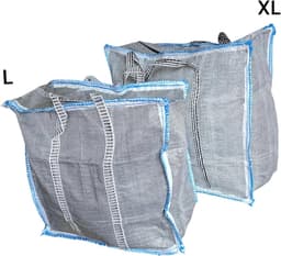 Opbergzakken - Waszakken - Verhuizen en opslag - Heavy Duty Gaas - XL 2 stuks - Grijs — thumbnail 3