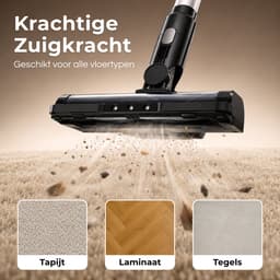MYBOT E6 Essential - Steelstofzuiger - 250W - 20Kpa - 3 Zuigniveaus - Vacuum Cleaner - Steelstofzuiger Draadloos - Zonder Zak - Op Accu — thumbnail 4
