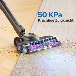 Lubluelu P5 Flexibel en opvouwbaar Draadloze Steelstofzuiger 50Kpa- 5 in 1 Handstofzuiger - Zelfstaand Design - 50 Min Gebruikstijd - Verwijderbare Batterij- Anti-klit Borstel - HEPA-filter - LED-koplampen — thumbnail 5