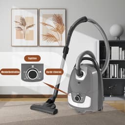 Ploutos® Karcher - Professionele Bouwstofzuiger - C11 900W - Stofzuiger Met Zak - Grijs - 33cm x 31cm x 53cm — thumbnail 3