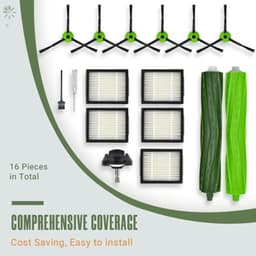 Vervangingsset voor iRobot Roomba J5/J6/J7/J8/J9 Plus - 16 Delig - Borstels, Filters en Wiel - PromoHome — thumbnail 5
