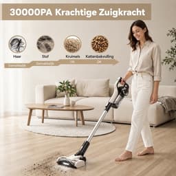 Sello! steelstofzuiger – draadloze steelstofzuiger – lichtgewicht – wasbaar HEPA filtersysteem – led lamp – 30.000 Pa zuigkracht — thumbnail 4