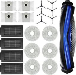 Cosensi - Accessoireset voor robotstofzuiger: 20 stuks, hoofdborstel, dweilen, filters, zijborstels, stofzakken, reinigingsborstel — thumbnail 1
