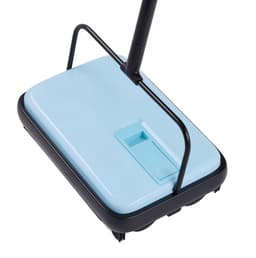 Tapijtveger - Handmatige Vloerveger - Stofreservoir 300 ml - Veegbreedte 17 cm - Voor tapijten, dierenharen en stof - Blauw — thumbnail 3