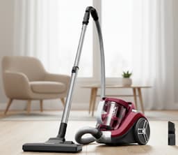 PowerCyclone XXL 900W Zakloze Stofzuiger – 2.5L – 3-Laags Filtersysteem 99,98% Stofopname – Compact & Lichtgewicht – 8,8m Actieradius – Inclusief 2-in-1 Kierenzuigmond – Rood/Zwart — thumbnail 3