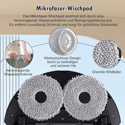 26 stuks accessoires geschikt voor Roborock QV 35A/QV 35S robotstofzuiger, 2 hoofdborstels, 6 stofzakken, 6 dweilpads, 4 HEPA-filters, 6 zijborstels, 1 reinigingsborstel, 1 schroevendraaier — thumbnail 4